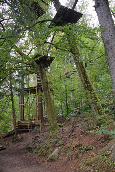 Hochseilgarten beim Triberger Wasserfall