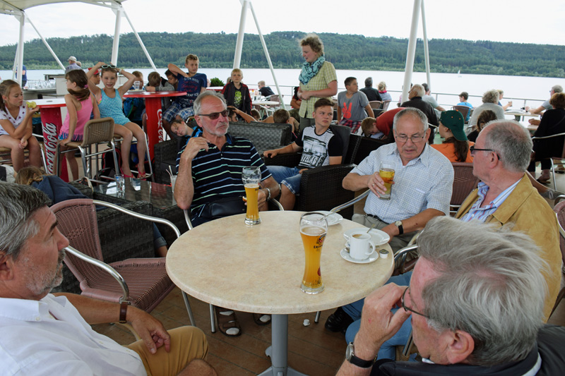 Seerundfahrt mit dem Trimaran auf dem groen Brombachsee