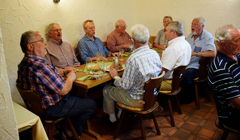 Abschlu im Goldener Ochsen in Crffelbach