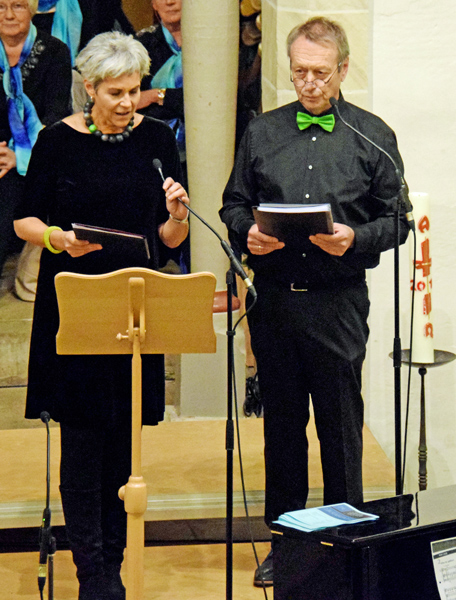 Antje und Helmut bei der Begrung