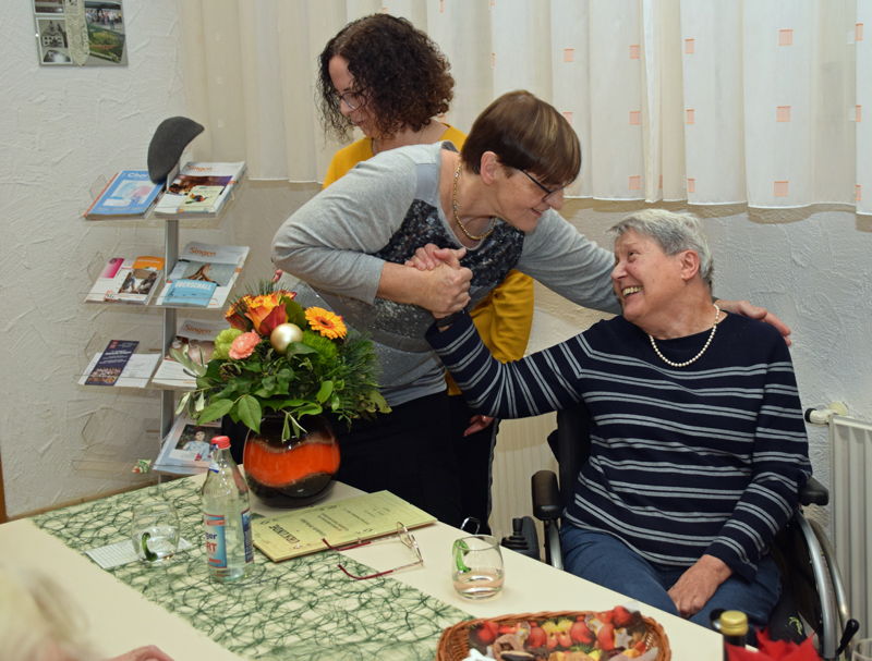 Ehrung Elisabeth Dritschler fr 40-Jahre Mitgliedschaft